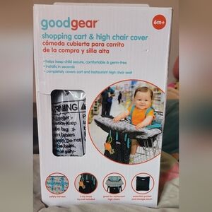 Black and White Shopping Cart & High Chair Cover